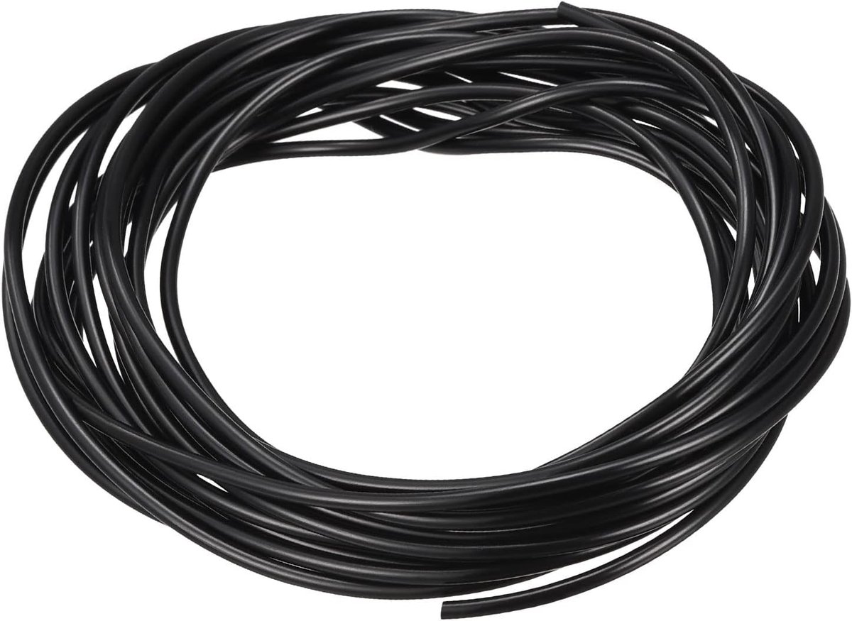 Touw Buizen 10ft 1.5mm Diameter Zwart Rubber Buis voor DIY Ambachten Kralen Kettingen Armband