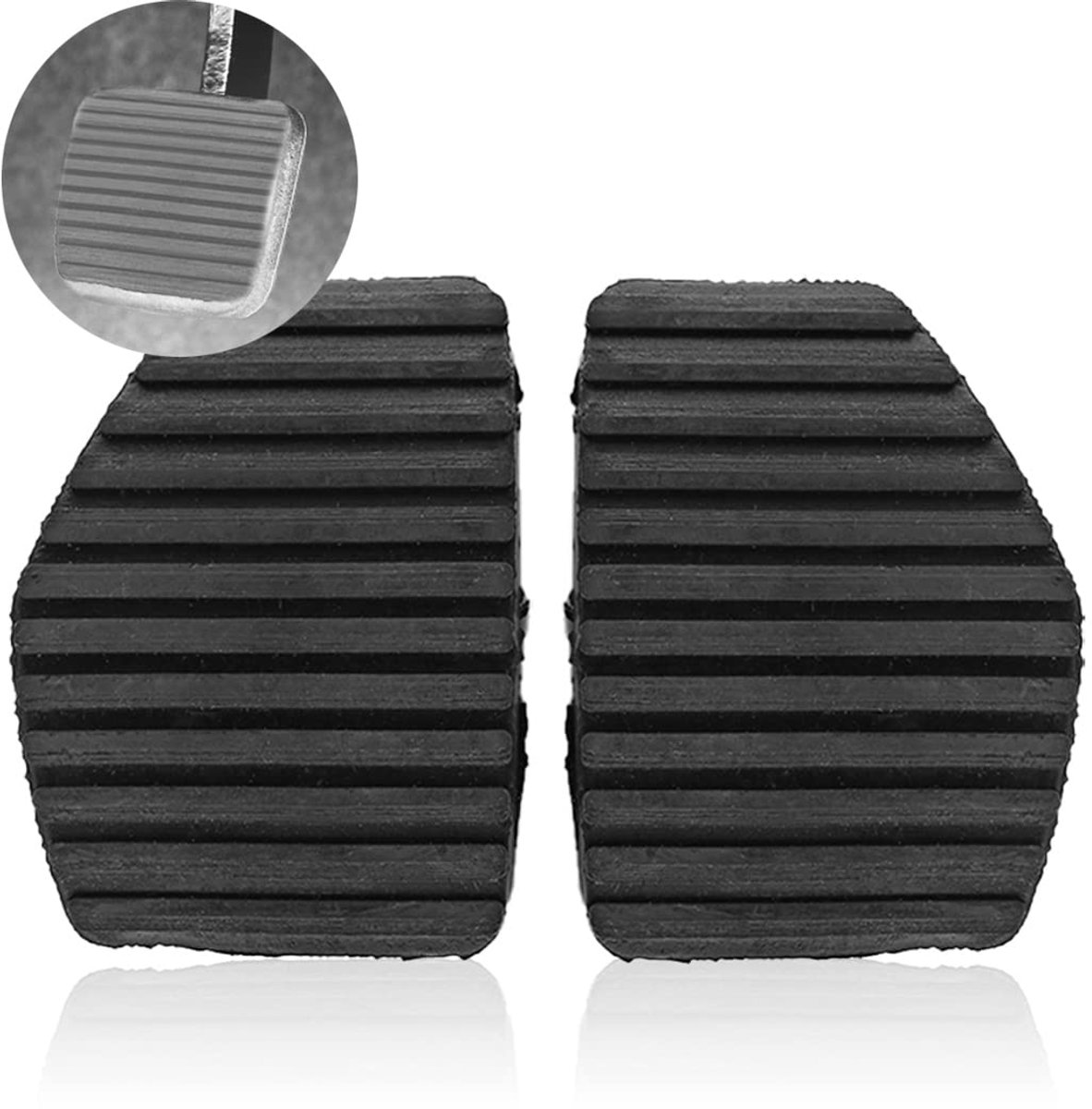 pedaalbeschermkap, rubberen afdekking voor koppelingsrem voor Peugeot voor Citroen 1007207208 C3 C4 C5 C6 C8 2 stuks/partij