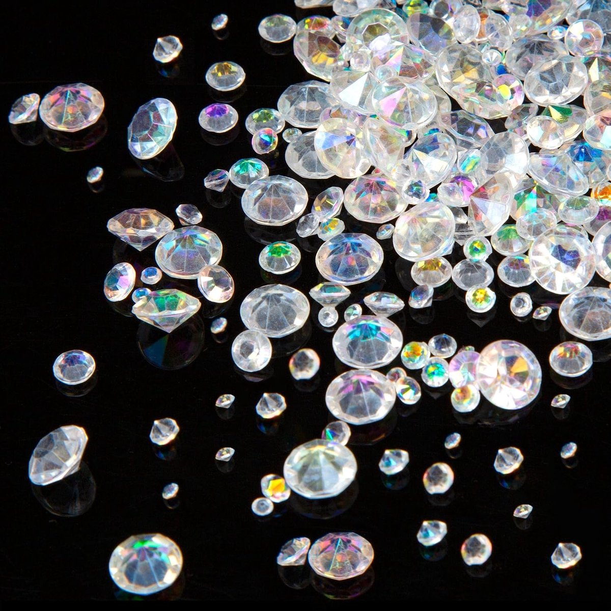 diamanten bling acryl kristallen tafeldecoratie diamanten voor vaas vulpen bruiloft 3 mm, 4 mm, 6 mm, 10 mm, 3800 stuks