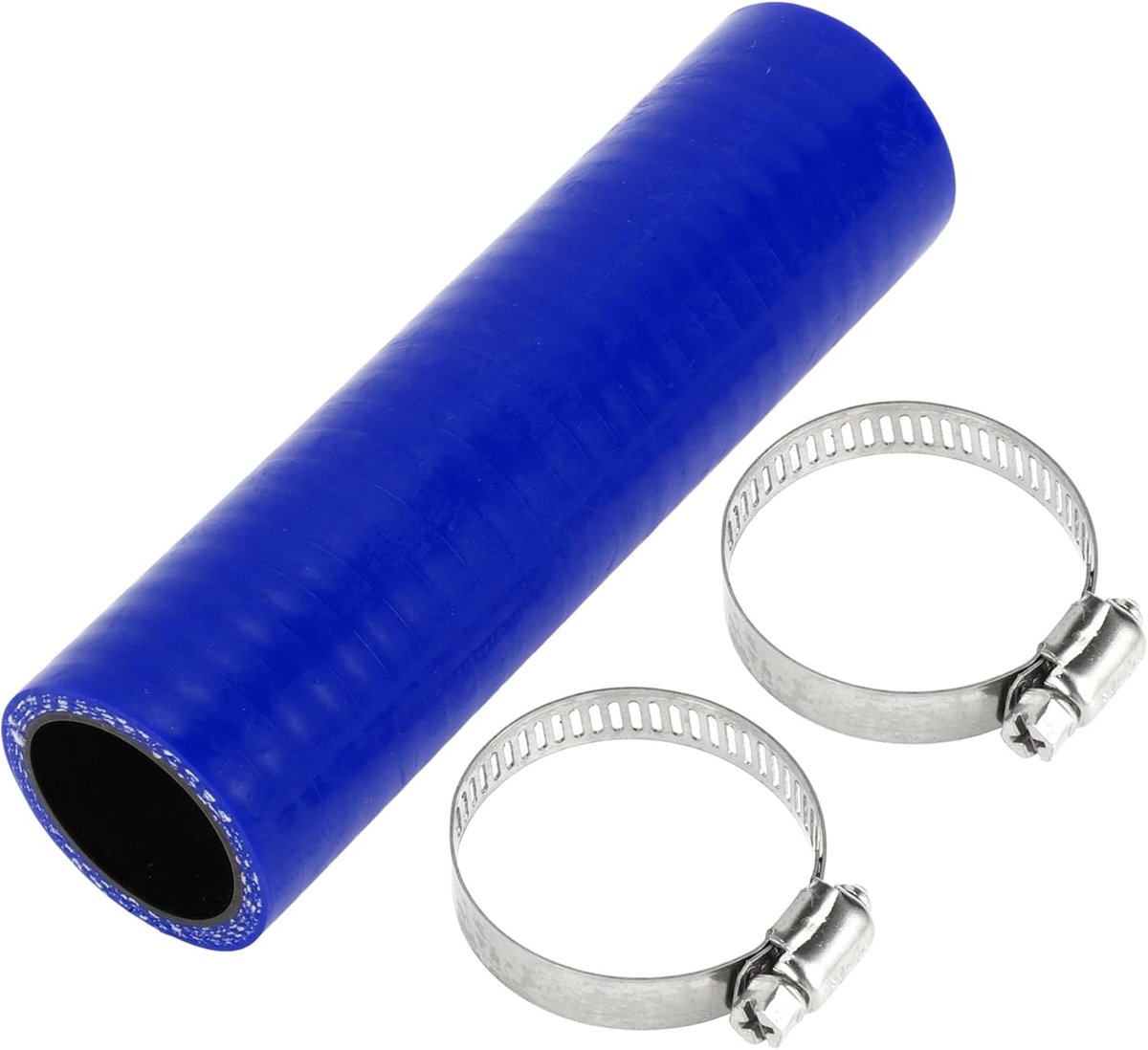 ABSOPRO Rechte Koppeling Silicone Slang Met Klemmen 1.26" ID 5.91" Lengte 0 Graden Auto Silicone Slang Koelslang 4-Laags 5mm Dikke Luchtinlaat/Turbo/Intercooler Leiding Zwart Blauw 1 Set