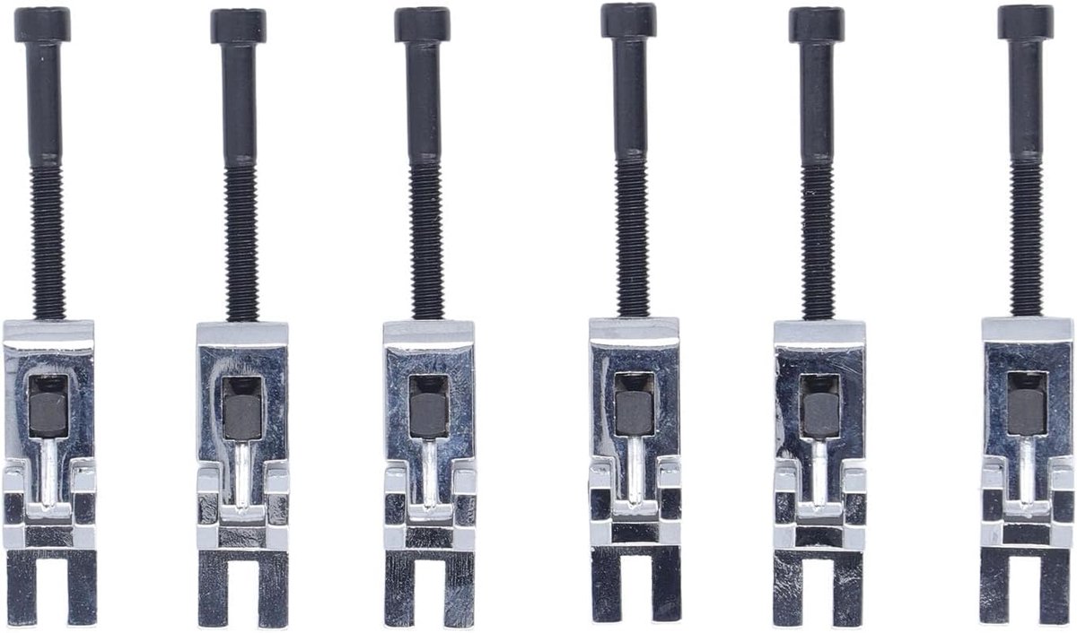 6 STKS Metalen Gitaar Tremolo Zadels, Dubbel Vergrendelingssysteem String Zadel voor Floyd Rose Elektrische Gitaar Brug