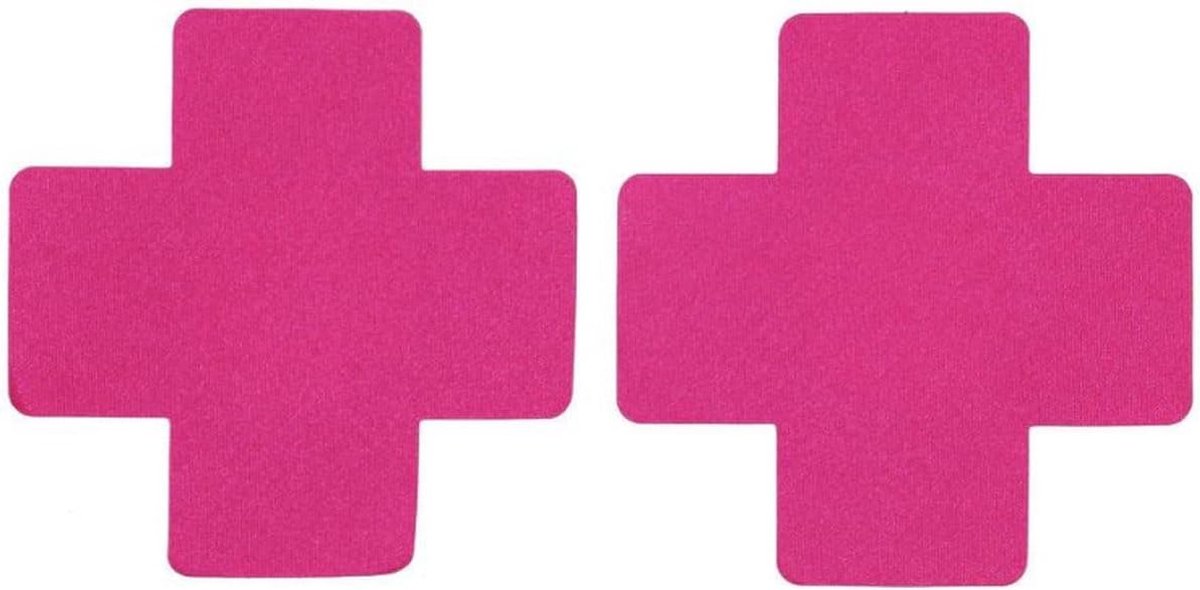 plakkers - Kruis - Roze - Sexy Nipplesticker - Burlesque - Nipple - Valentijnsdag - Valentijn