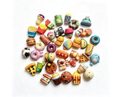 xuanliu 30 Pack Squishies Sets Slow Rising Kawaii Cute (1pc Jumbo + 29pcs Medium/Mini Grootte) Random cake brood Panda Bun Cartoon Series Stress Relief Squishy For Kids Gift Toys Party Feest