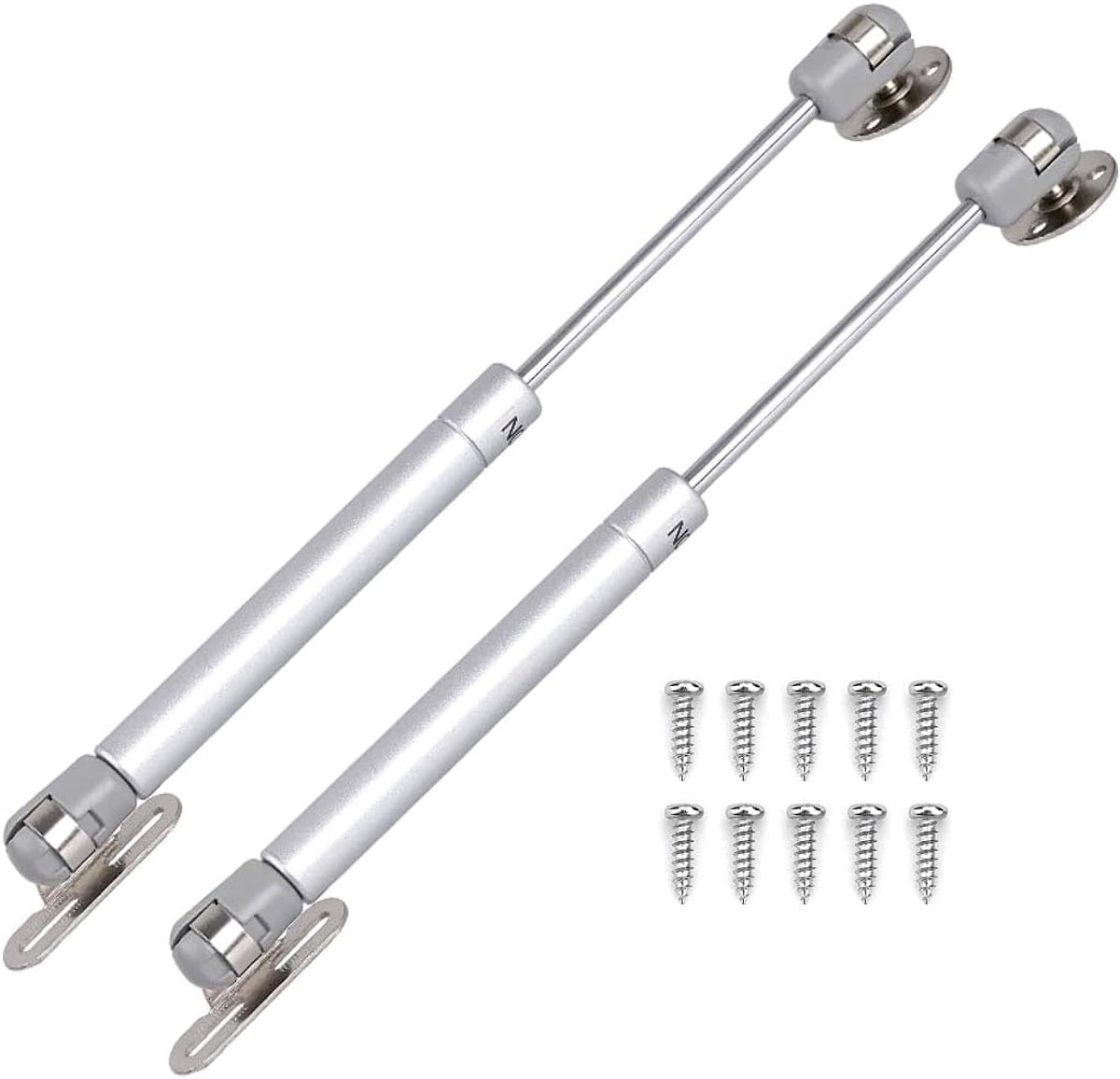 2 x hydraulische gasveerpootscharnier, zuigerarmdemper 40N voor zware klepdeur, zachte ondersteuning voor grote speelgoedkistdeksel, kast, opbergkist
