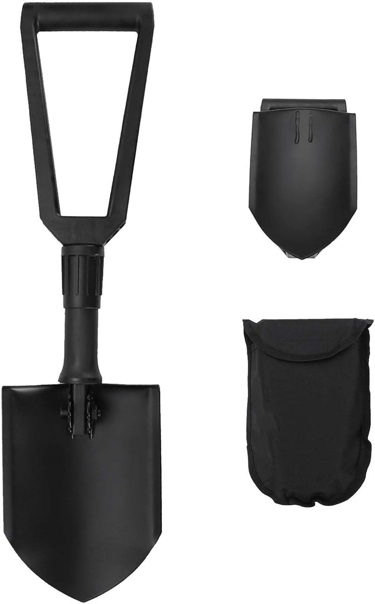 schep, inklapbaar, draagbaar, om te graven, militair, inklapbaar, multifunctioneel, ideaal voor kamperen, backpacken, tuin, offroad