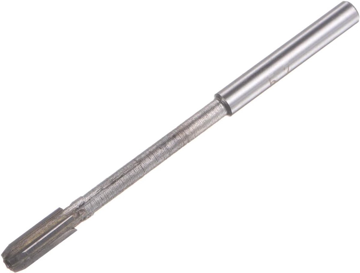 sourcing map Spannen ruimer 5,7 mm H7 hardmetalen punt rechte fluiten ronde schacht draaibank frees