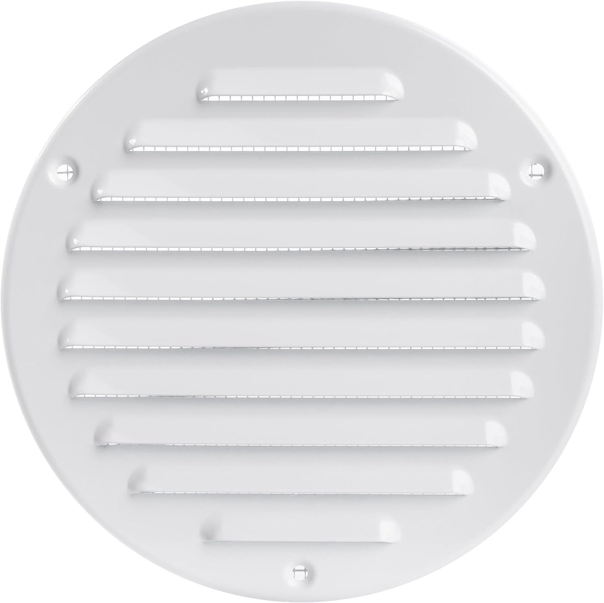 – 12,7 cm – wit – metalen ventilatieafdekking – rond Soffit ventilatierooster – roosterafdekking – geïntegreerde insectendichtheidsfunctie – HVAC-ventilatie