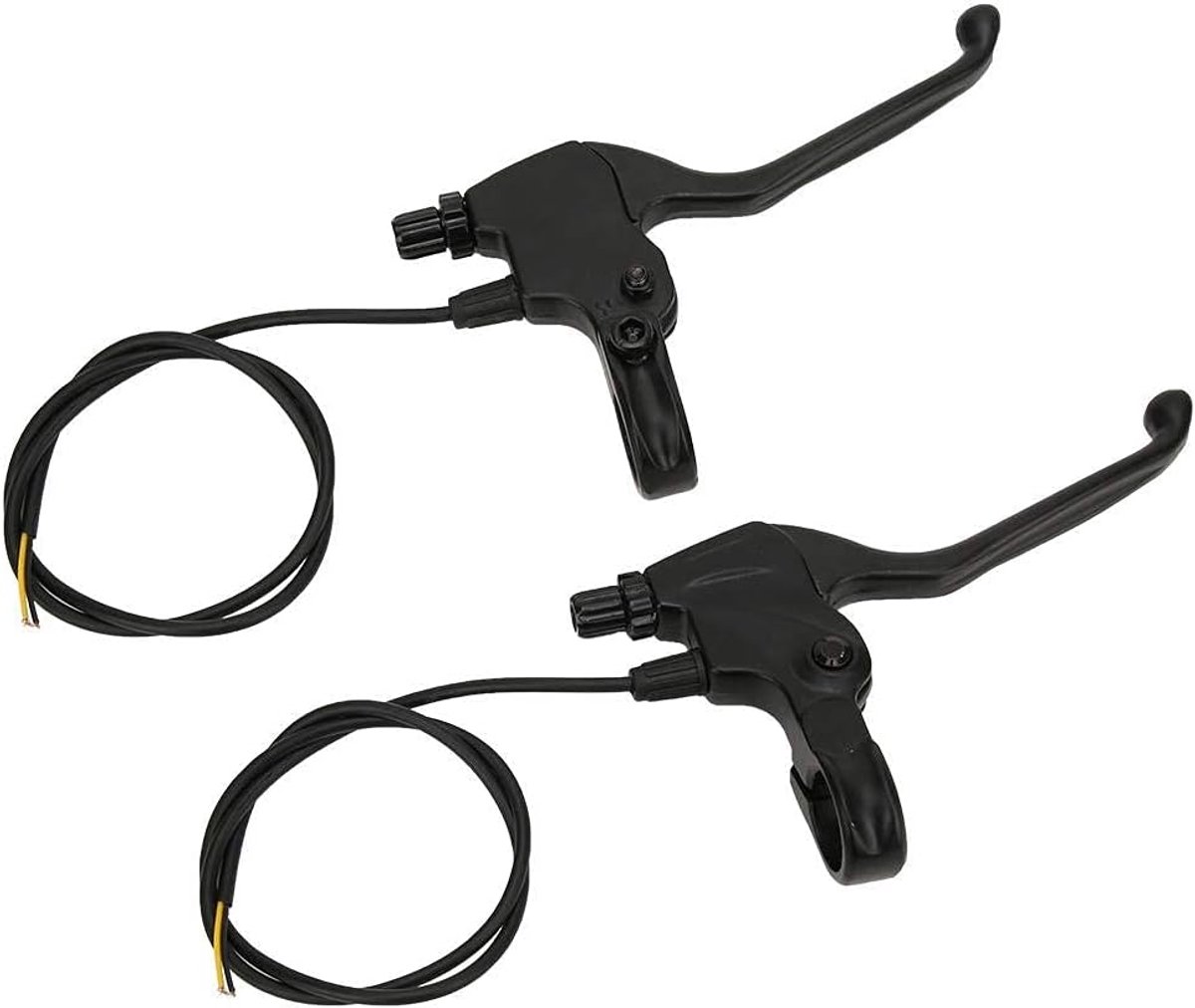 1Pair Brake Levers Aluminium Alloy Left Brake & Right Hand Brake Power Failure Hand Brake Lever for Electric Scoooter