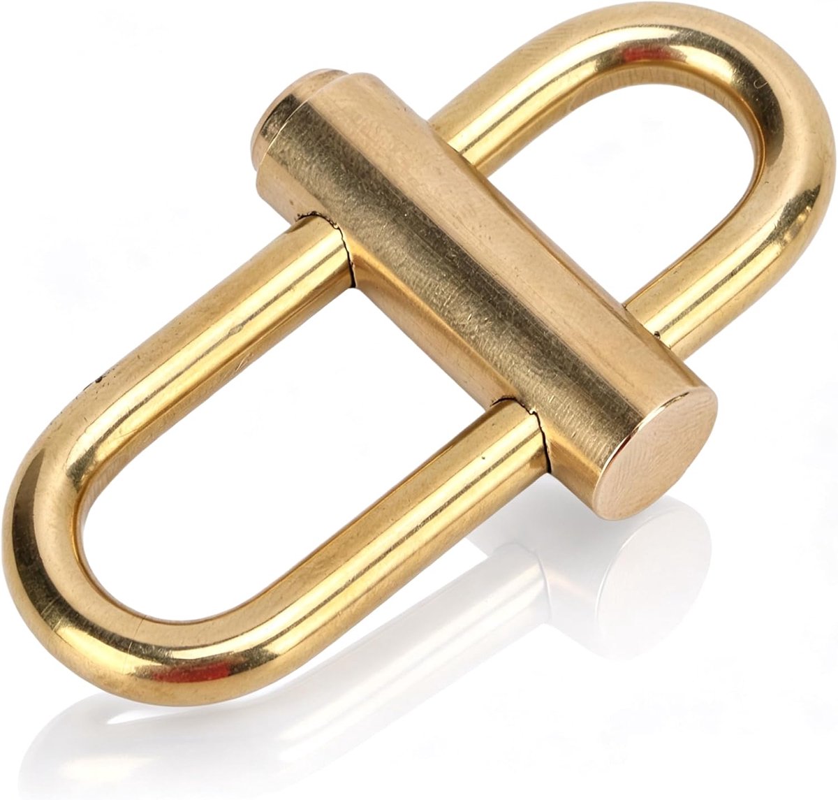 Sleutelhanger, Ovale Schuif Vergrendeling Snap Sleutelhanger Slot Clip Gesp Karabijnhaak Sleutelhouder (Gouden)