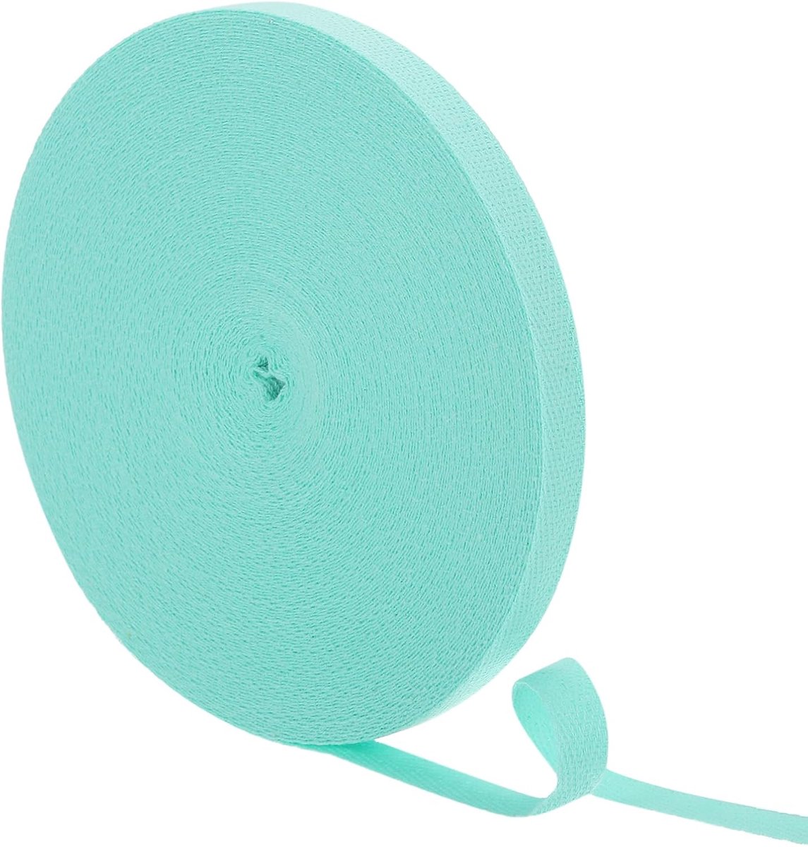23 Iarde twillband van katoen, 3/8 inch visgraatlint voor kleding, naaien, knutselen (lichtblauw)