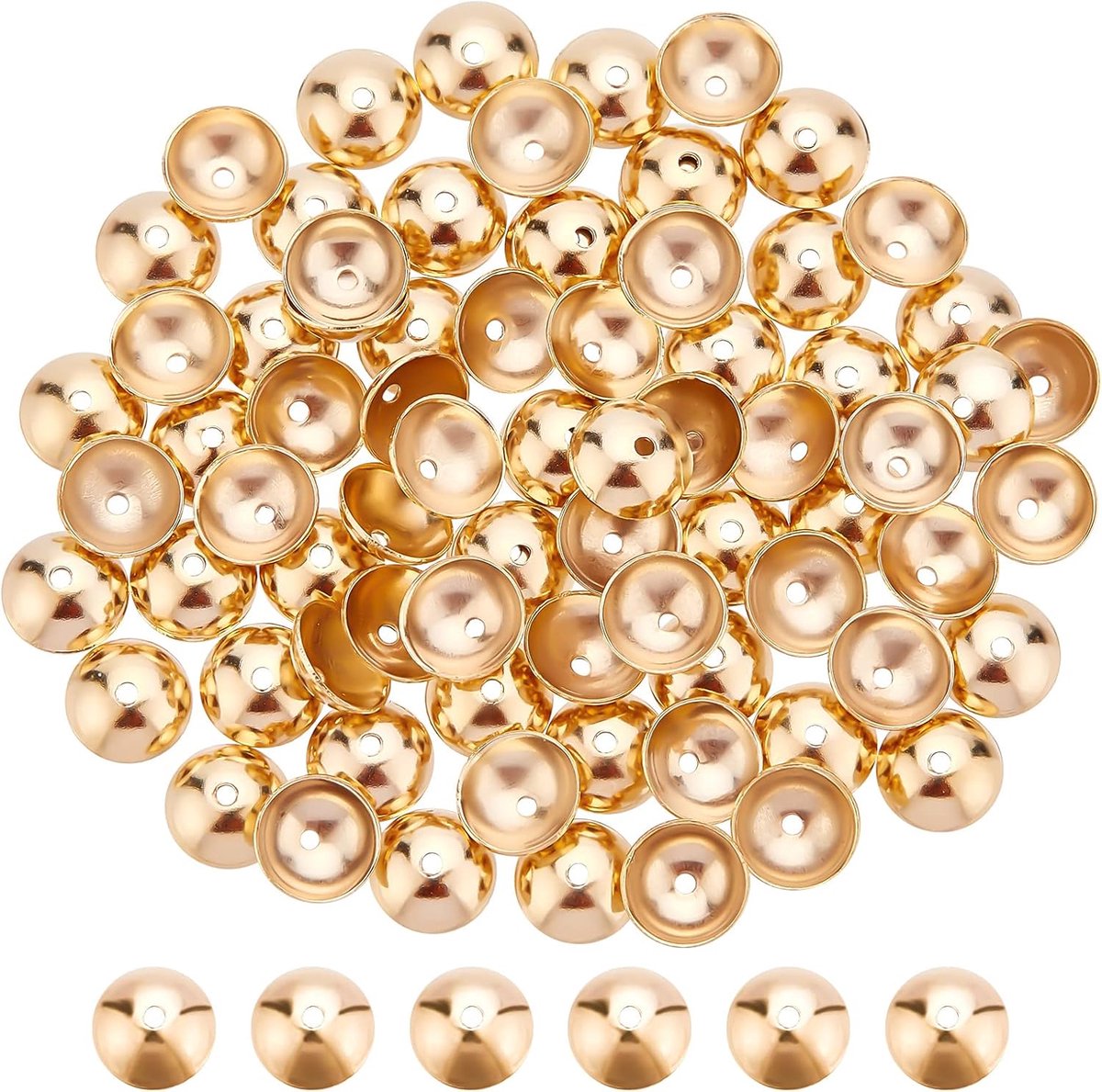 Kralen Caps Bloem Einde Cap Spacers Gouden Caps Spacer Kralen Maken Metalen Sieraden Kralen Caps voor Armband Ketting