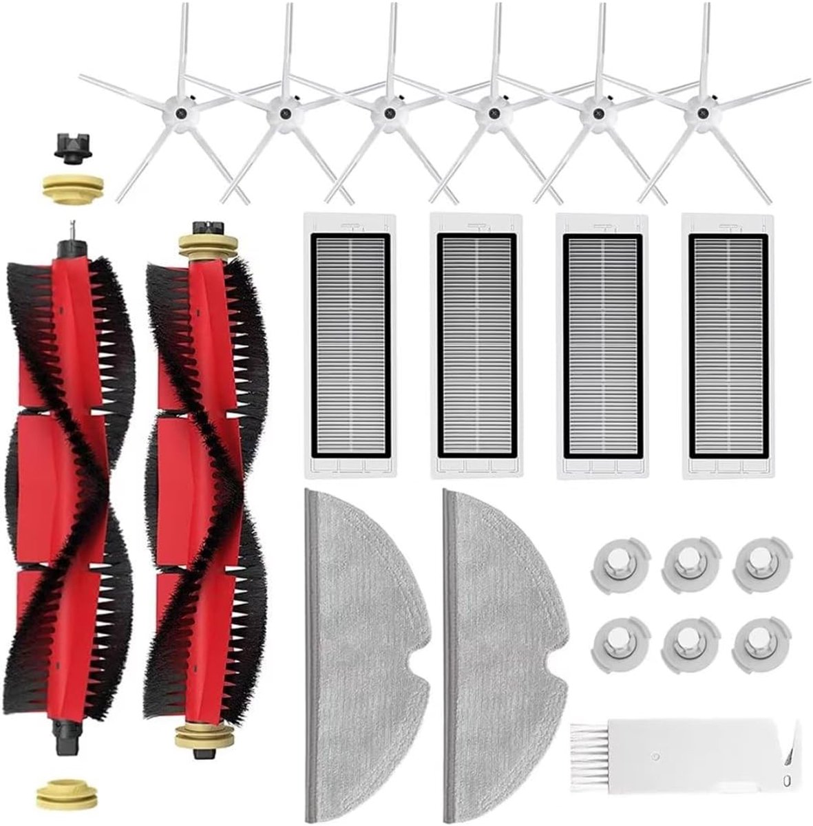 Accessoires voor Xiaomi Roborock Robotstofzuiger S5 Max S6 Max Pure MaxV S50 S51 S55 S60 S65, Reserveonderdelen Hoofdborstel, Zijborstel, HEPA-Filter, Wisdoeken, Filterkern