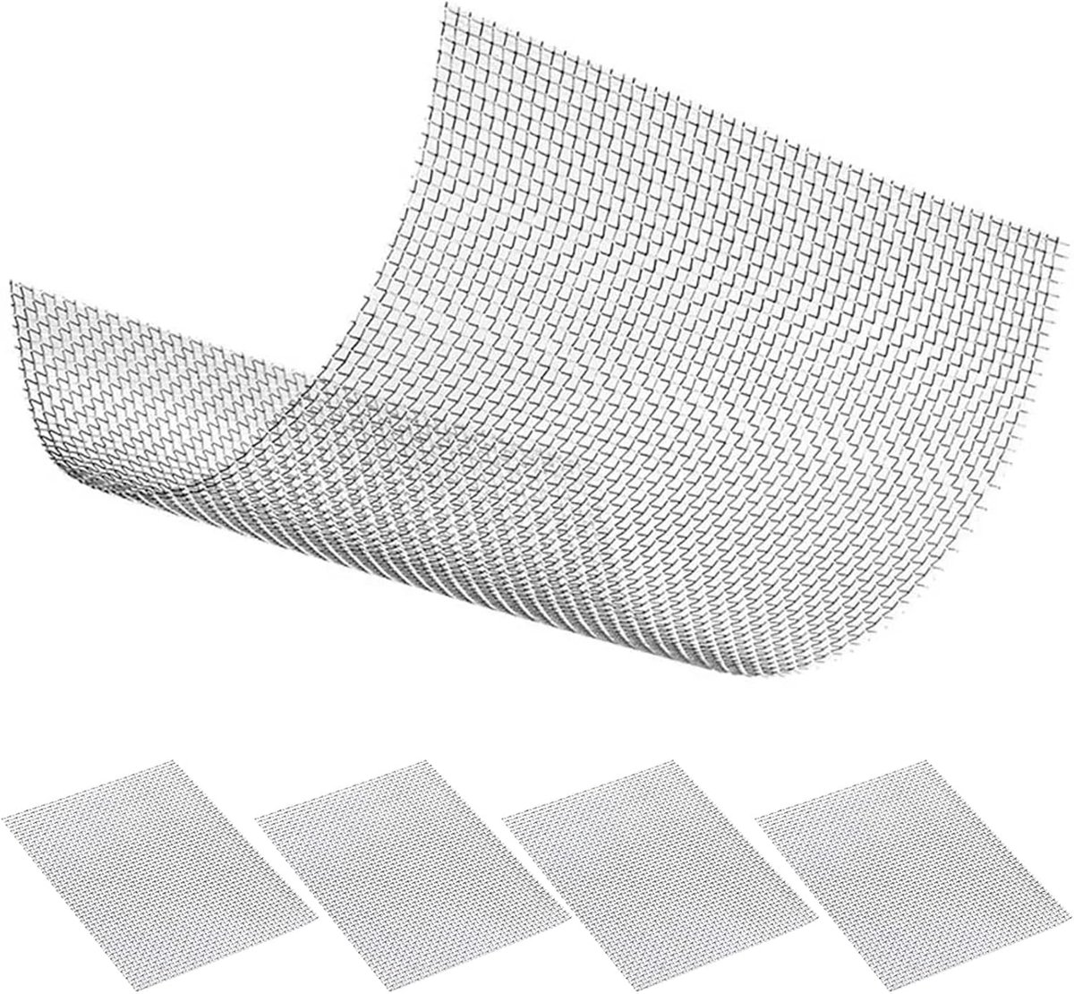 stalen draadgaas, 20 mesh, fijnmazig, draadgaas, knutselen, woelmuisgaas, draadgaas, roestvrij staal, draadgaas voor ramen, keuken