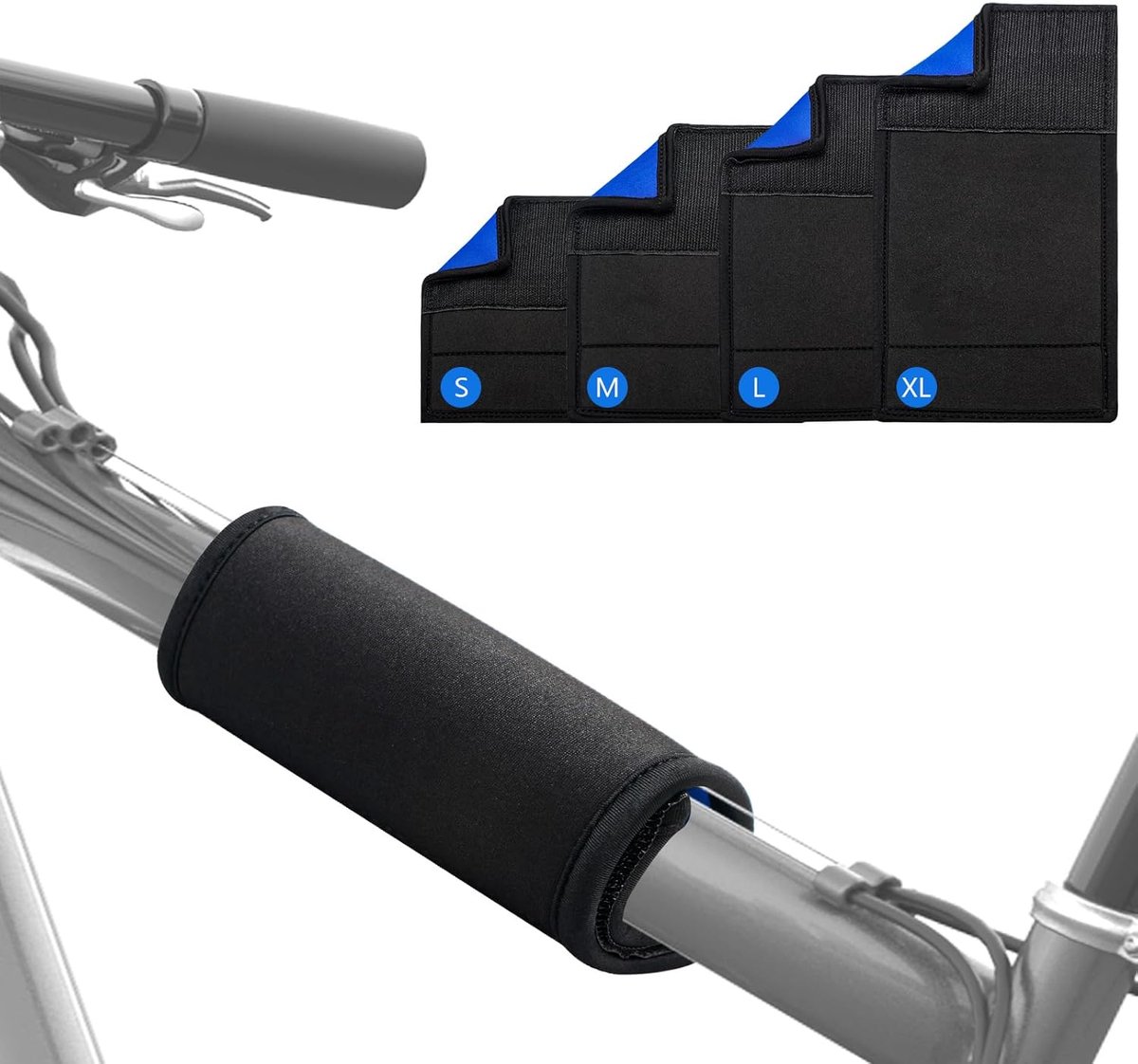 framebescherming, fietsendrager, transportbescherming voor Thule fietsframe, bescherming, goede bescherming, carbonframe, MTB, fietsaccessoires, neopreen bevestiging