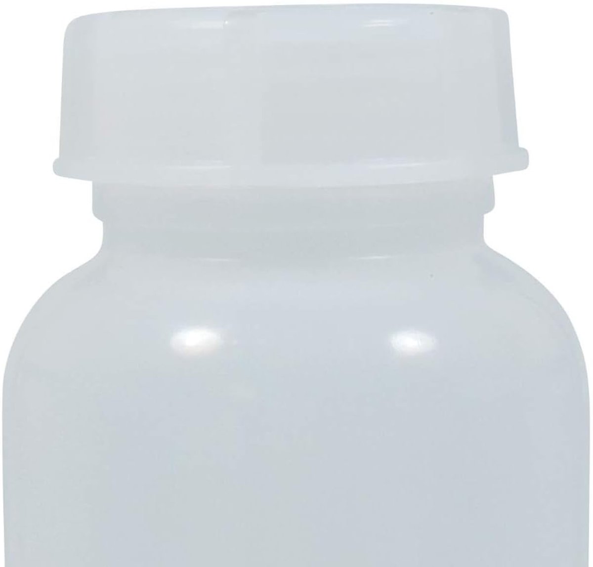 mikken - apothekersdoos met schroefdop, 2 x 500 ml, plastic laboratoriumfles BPA-vrij, transparant - Made in Germany