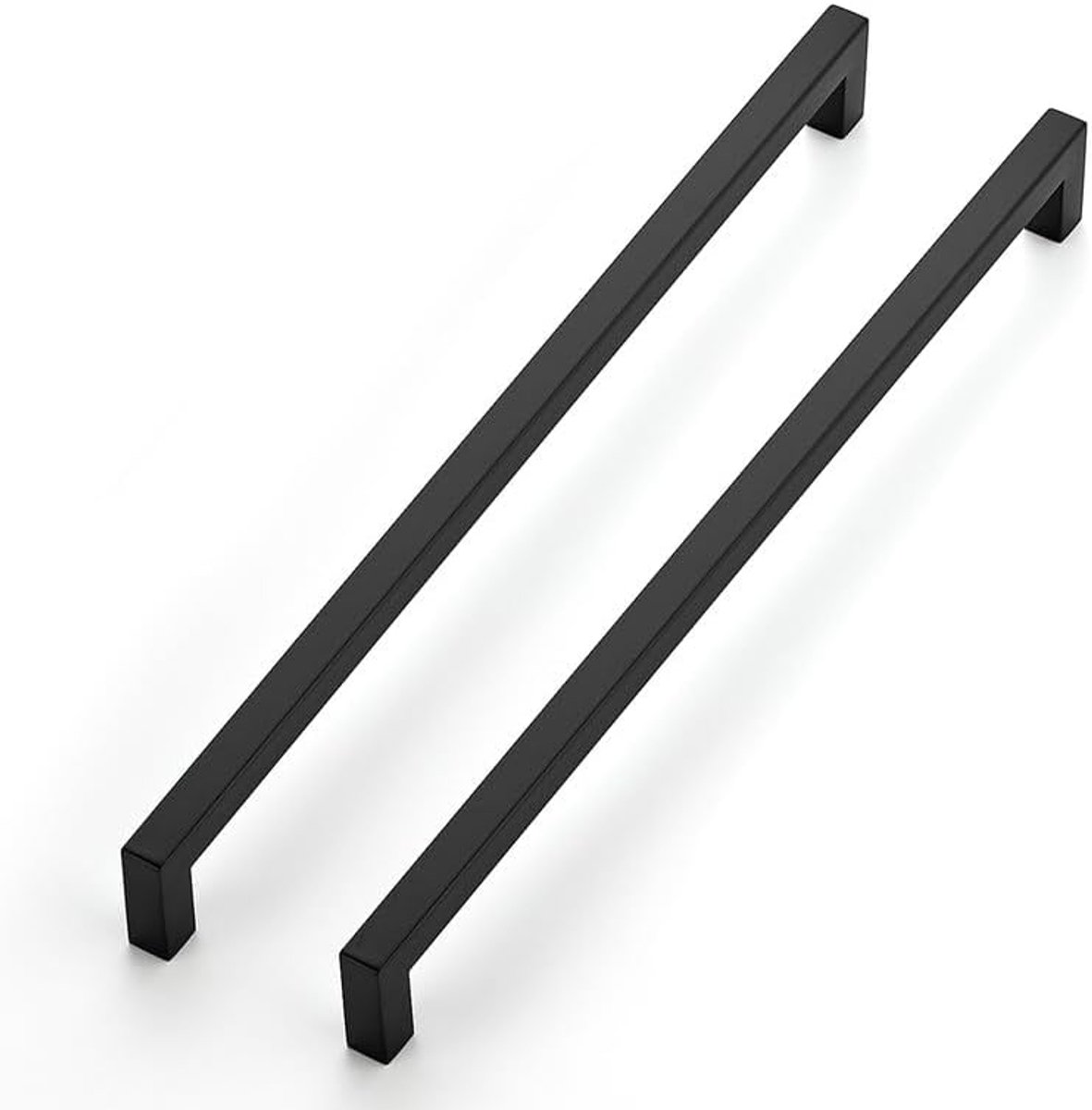 10 stuks roestvrij stalen schuifkastengrepen 320mm zwarte meubelgrepen voor keukenkasten, ronde kastgrepen, vierkante meubelgrepen, roestvrij stalen deurgrepen voor keukenkasten
