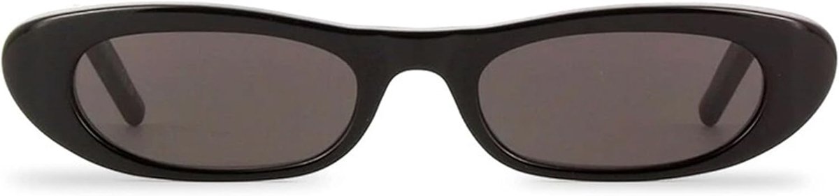 Vintage jaren 90 stijl Narrow Cat Eye Zonnebril voor Vrouwen Mode Kleine Ovale Zonnebril Zwarte Schaduwen
