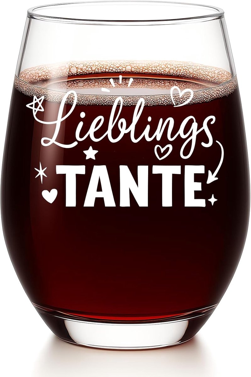 Wijnglas cadeau voor vrouwen TANTE