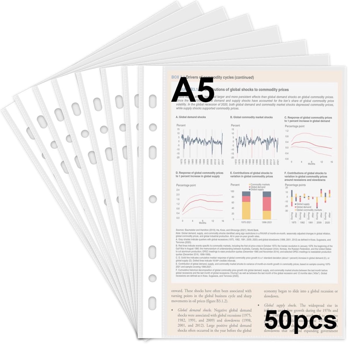 50 stuks brochurehoezen A5, extra sterk, glashelder, transparant, waterdicht, stofdicht DIN A5, 160µ transparante hoezen voor stamboek, documenten, documenten en presentaties
