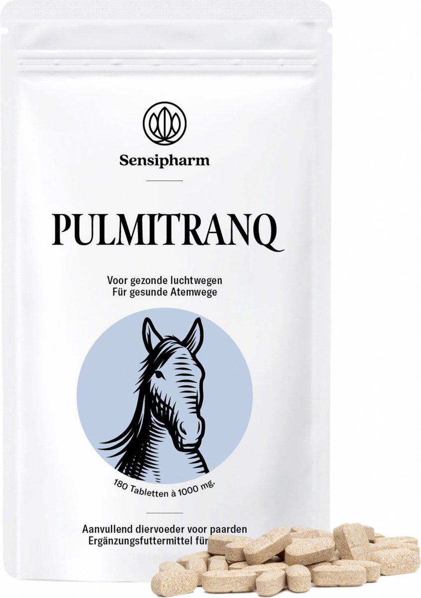 Sensipharm® Pulmitranq Paard - Luchtwegen Supplement bij Hoesten, Dampigheid, Astma & COPD - 90 Tabl
