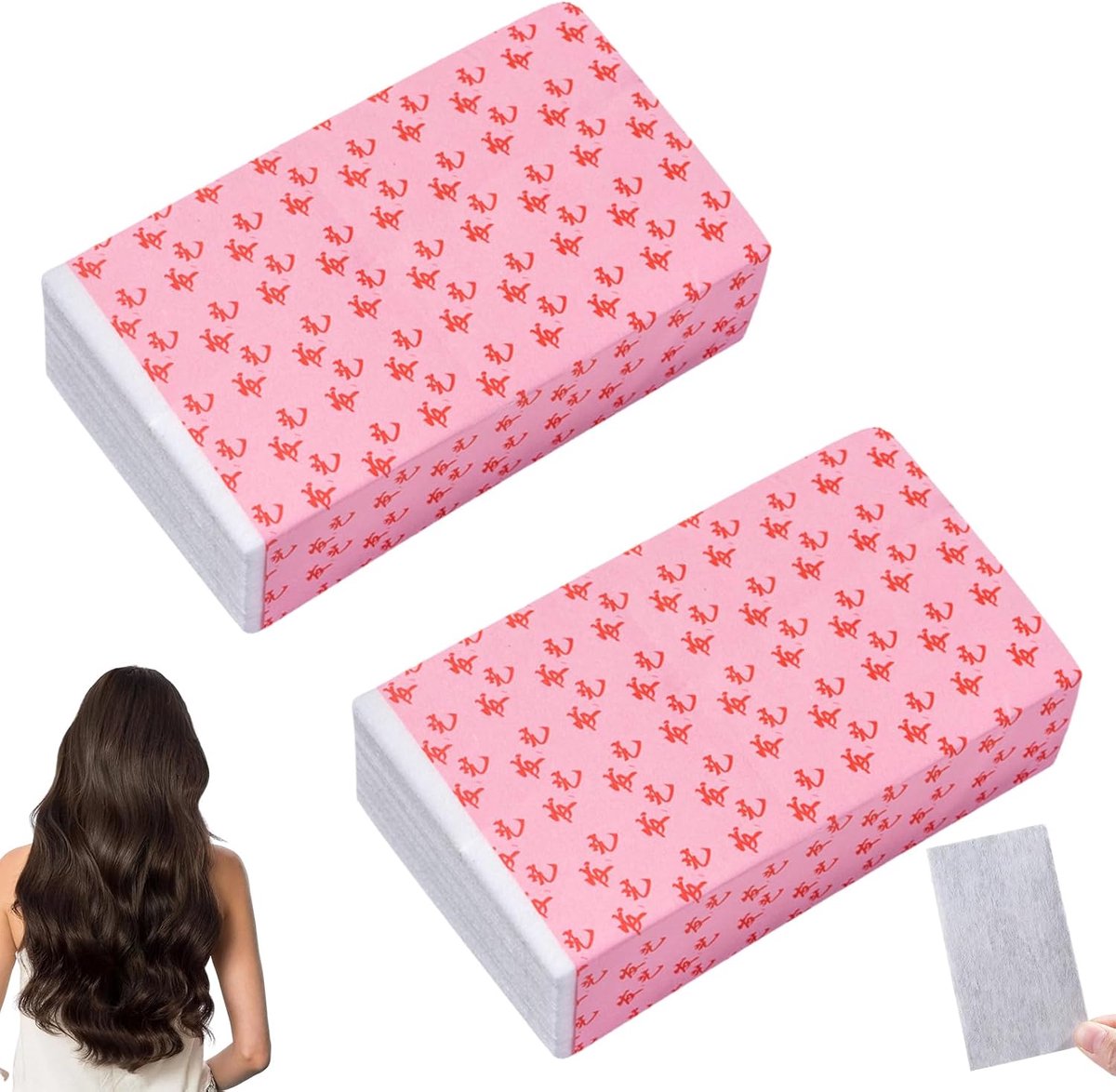 200 stuks kantpapier, permanent, compleet, permanentpapier, haarpermpapier, permanent, zelf maken voor permanent, salon, golfpapier, haarstylingpapier voor thuiskappers