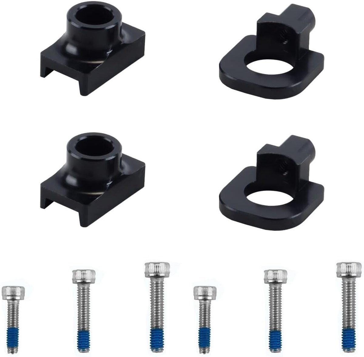 2 stuks kettingspanner, fietsafsteller, kettinggeleider, spanneraccessoires, geleiderbeschermer, aluminiumlegering, kettingbevestiging