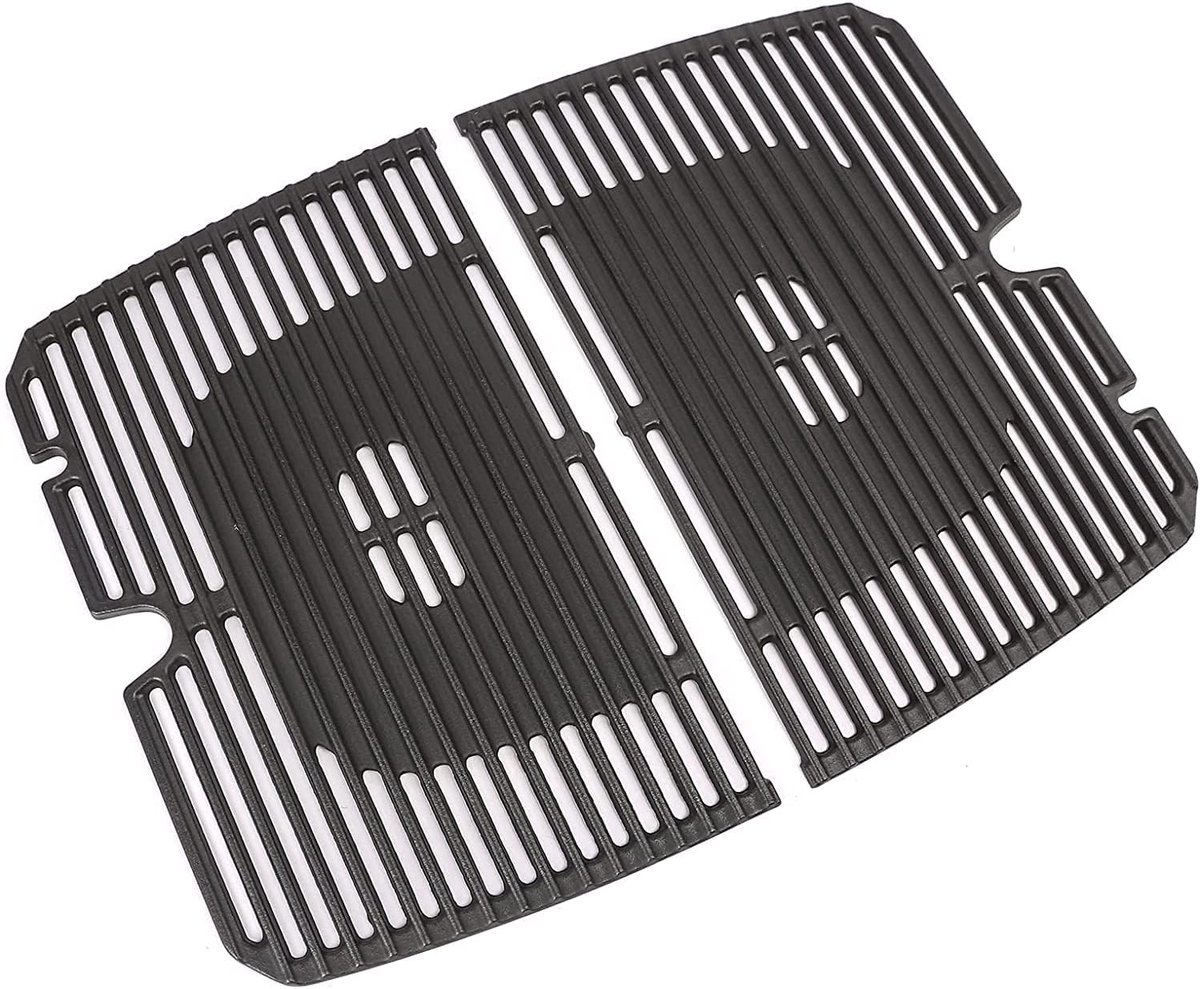 35 x 23,5 cm gietijzeren grillrooster voor Burnhard Wayne draagbare 2 branders, Burnhard gasgrill Wayne accessoires, massief gietijzeren rooster, 2 stuks