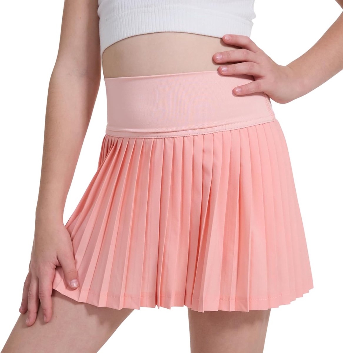 Rokken met Shorts Zakken Elastische Taille Golf Rok Kids Atletische Skorts voor Sport Hardlopen