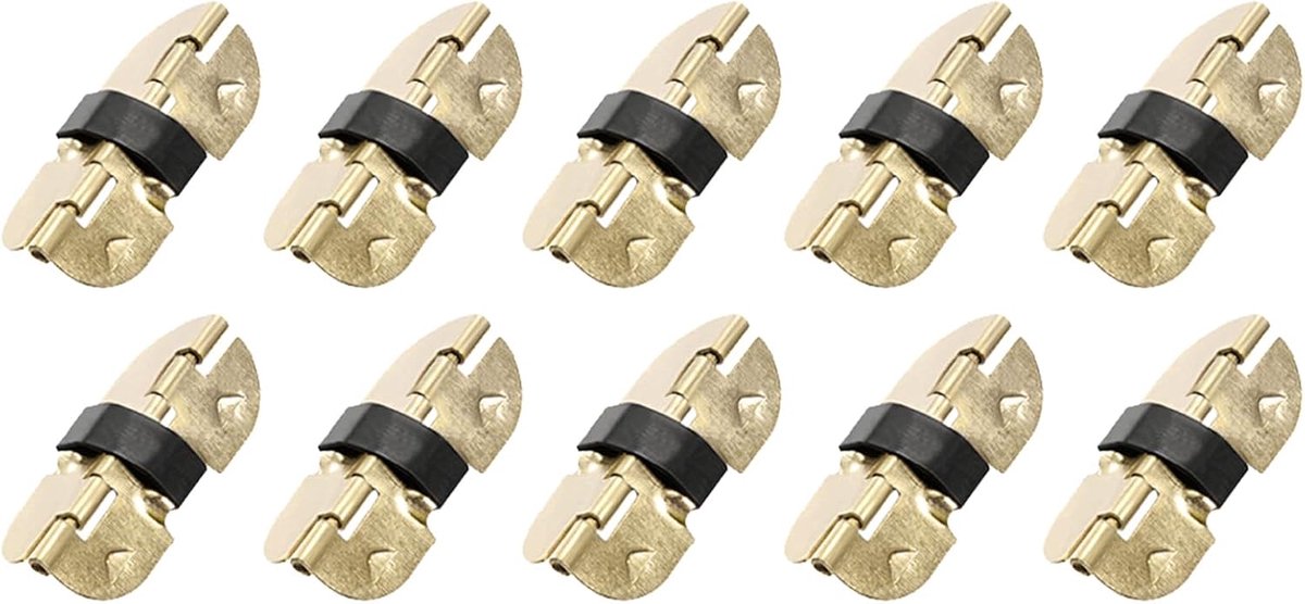 Scharnieren (30 mm x 13 mm x 6 mm) 17 stuks ijzeren veerscharnieren - voor deuren ramen glazen