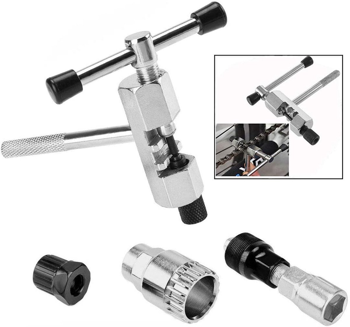fietsreparatietool, set van 4 fietszwengeltrekkers, fietsketting reparatiegereedschap