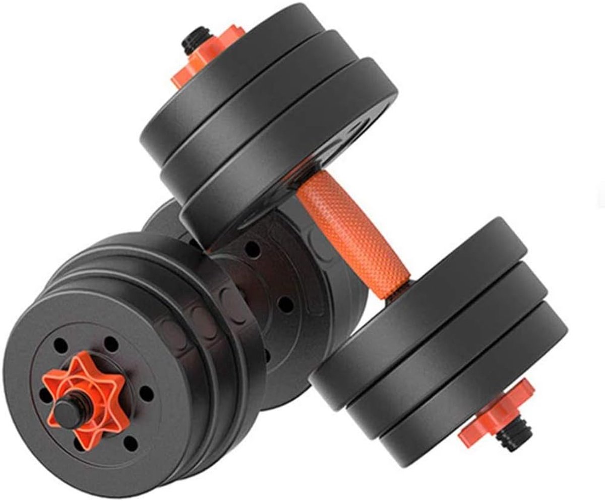 Halterset verstelbare halters halterset halterset met verbindingsstang verstelbare lifting-trainingsset voor mannen vrouwen, body workout thuis gym thuis zware halters (20kg)