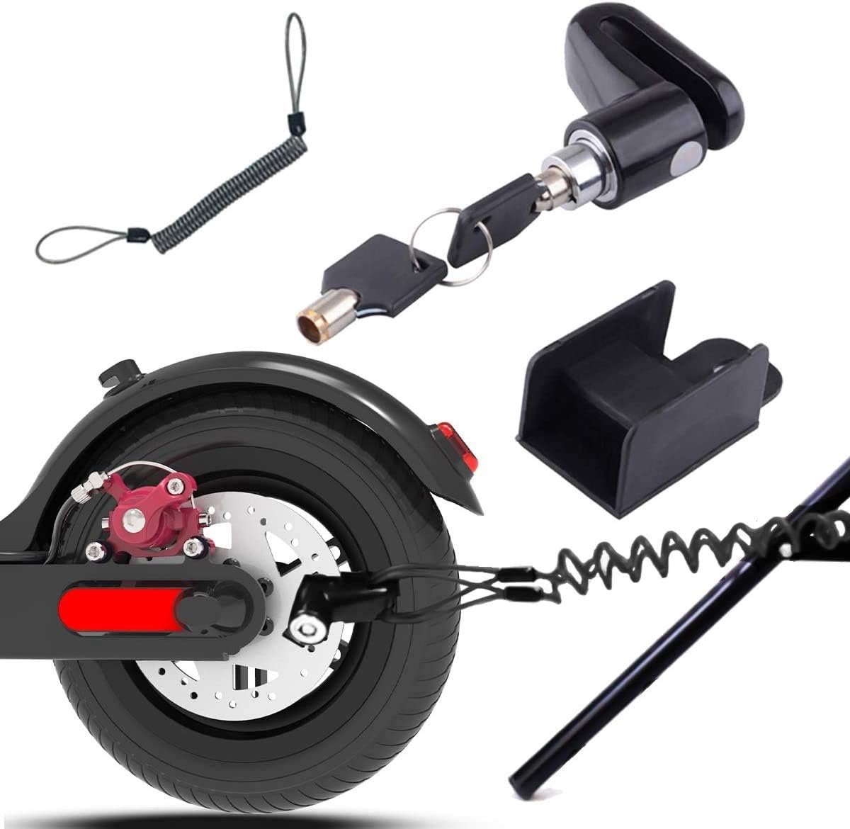E-scooterslot voor Xiaomi Pro 2 1S M36, slot voor e-scooter, Xiaomi Mi remschijfslot, elektrisch scooterslot met herinneringskabel
