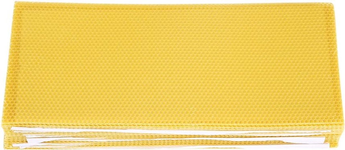 30 Stuks, Imker Bijenwasvorm Gereedschap, Pure Bijenwas Middenwanden, 19,5 x 41,5 cm