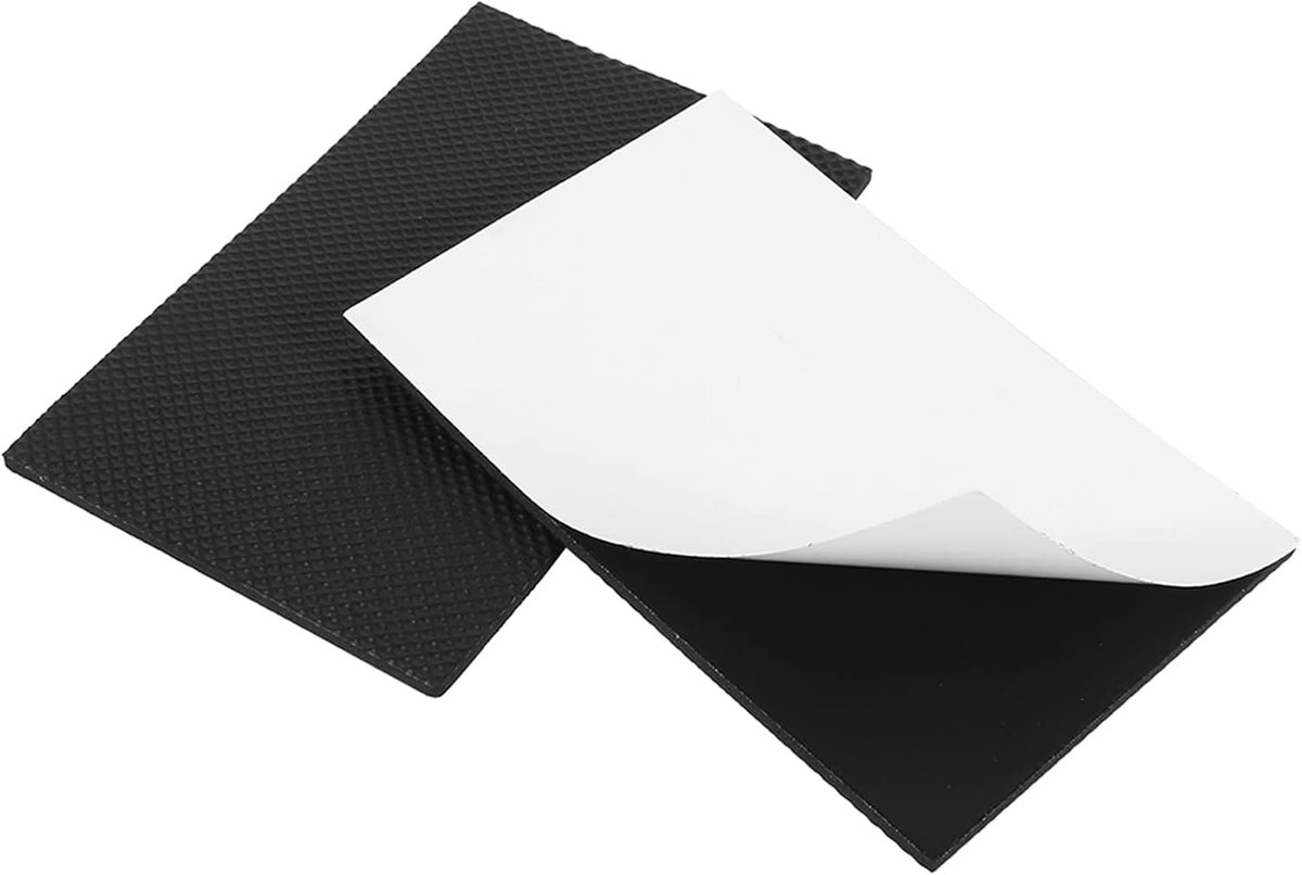 2 stuks beschermende rubberen pads zwart antislip zelfklevende vloerbeschermers meubels rubberen voeten pads voor sofa tafel stoel hardhouten vloer
