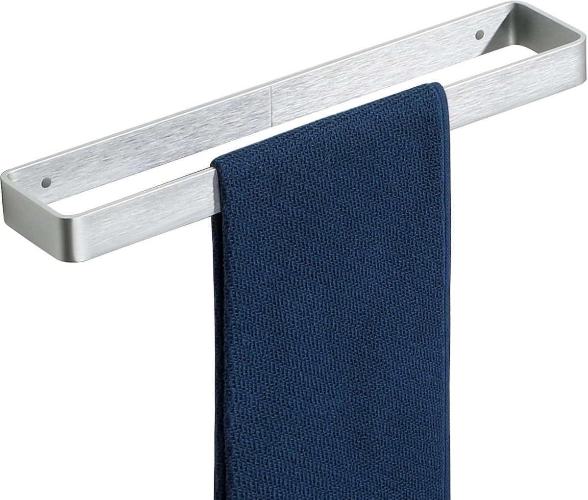 Geborsteld handdoekhouder zelfklevend, 40CM voor badkamer | handdoekstang zonder boren, wandmontage, aluminium, badhanddoekhouder voor badkamer en keuken