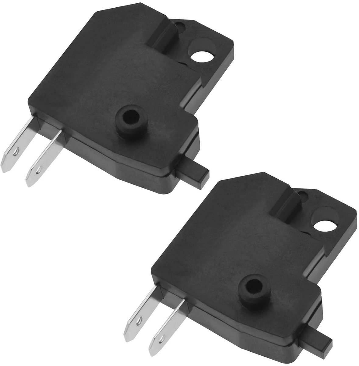 2 STKS Links Remlicht Schakelaars voor Motorfiets Elektrische Scooter Vervanging Remstop Licht Schakelaar Drukknop Plastic Koper Materiaal