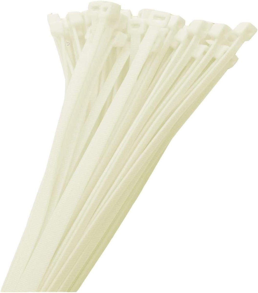 Kabelbinders - 100 x 2,5 mm (klein) - Nylon - 100 stuks - Treksterkte 8,2 kg