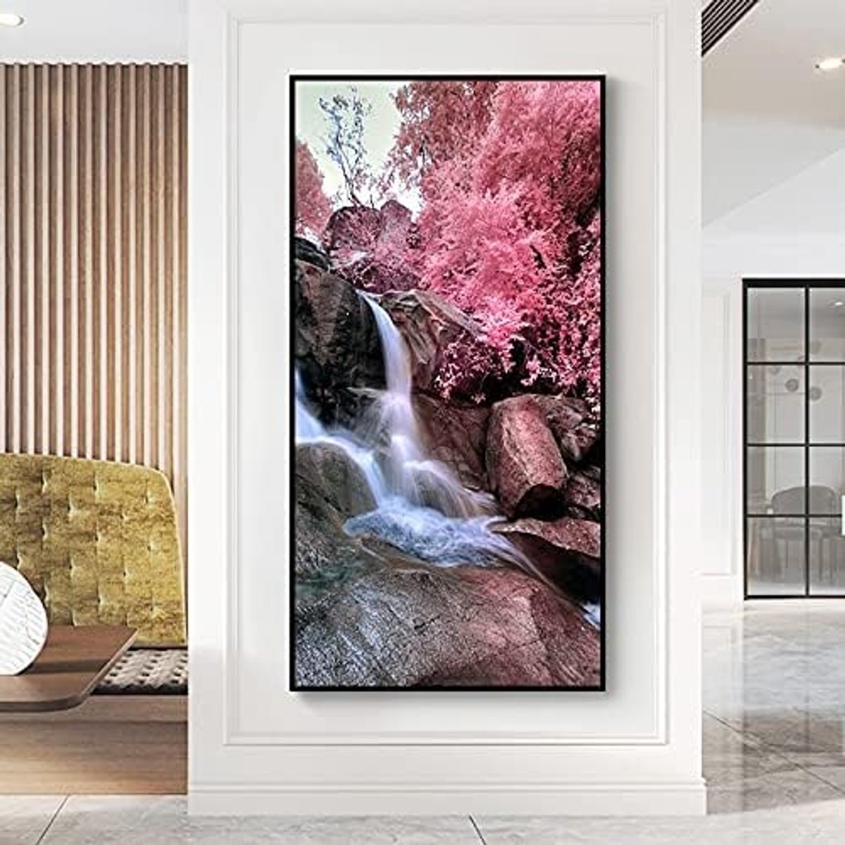 Kits voor Volwassenen en Kids Waterval Grote Maat Volledige Boor Diamant Borduurwerk Schilderen Mozaïek Afbeeldingen op Nummer Kits Gift voor Home Wall Decor Foto 70x120cm