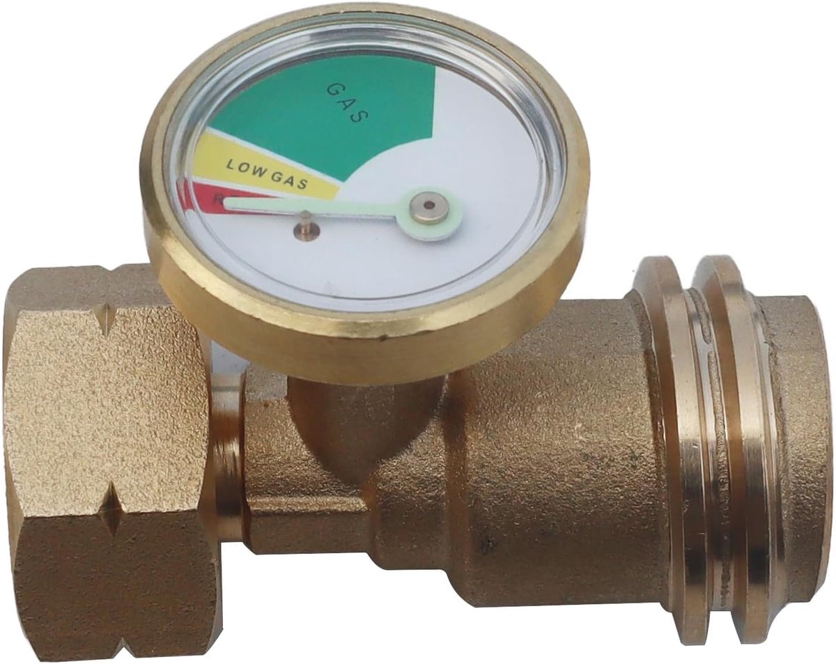 STAR Gasaansluitadapter, Europese gasfles naar Amerikaanse Qcc1 naar gasflesadapter, wordt gebruikt voor het aansluiten van gasflessen op VS-standaard gasapparaten, ovens, kachels enz