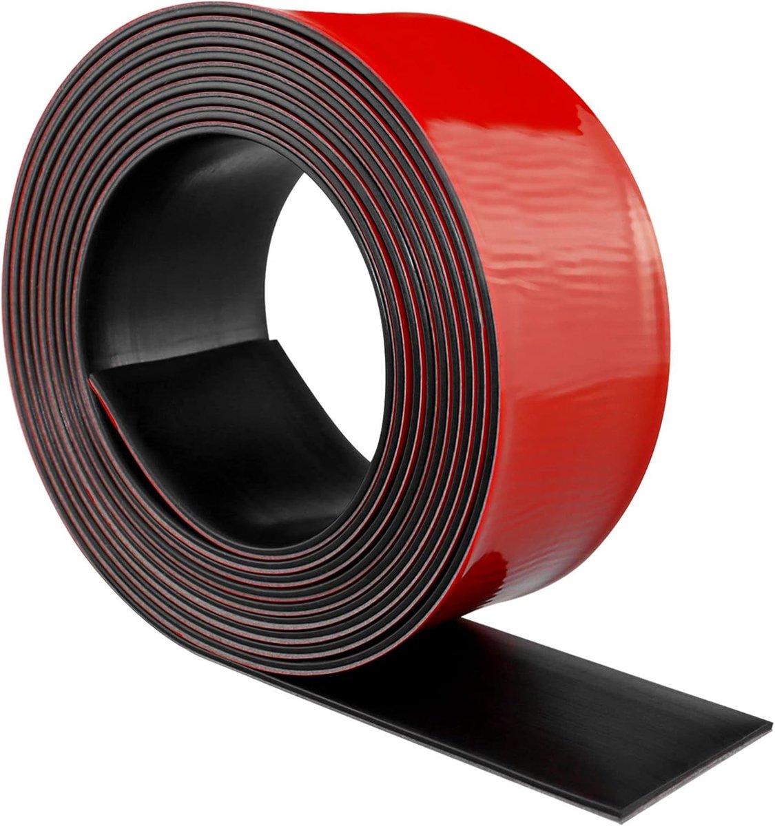 Zelfklevende rubber strip Neopreen rubberblad Massieve neopreen rubber strips voor dichte vloerbedekking Trillingsbescherming Pakking DIY (50mm×1,5mm×6m)