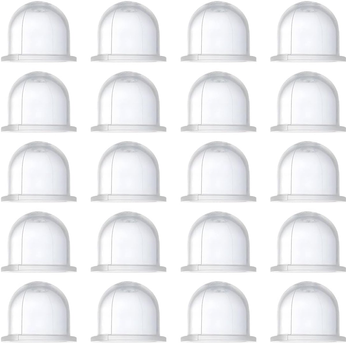 20 stuks benzine brandstof primer bolletje pomp, transparante carburateur olie cup, benzine brandstof primer bolletje, voor grasmaaier, carburateur primer bolletjes, voor kettingzagen, trimmer