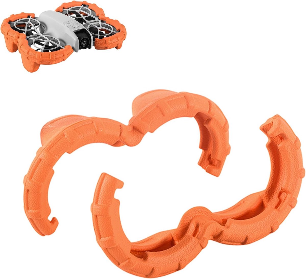 Guard Protector Drijfvermogen Anti-Collision Ringen Compatibel met DJI NEO Drone, Propellers Paddle Protection Bumper Ringen voor DJI NEO Drone Accessoires, Oranje