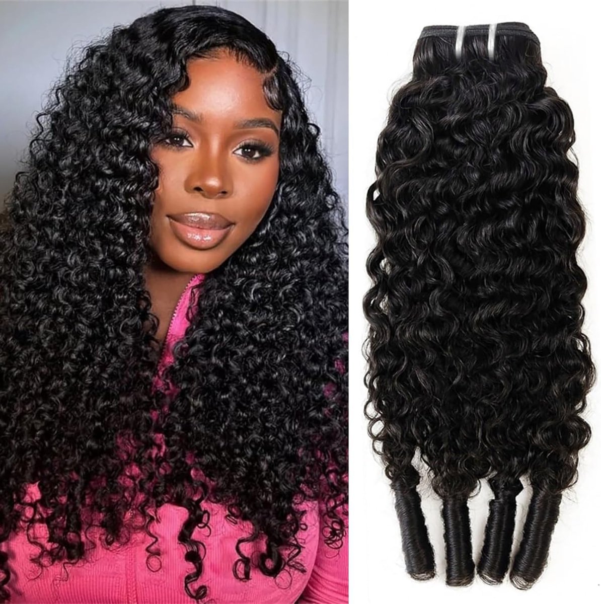 12A Burmese Curly Bundles Human Hair 14 Inch 100% Unprocessed Virgin Hair Curly Bundles Water Wave Human Hairs