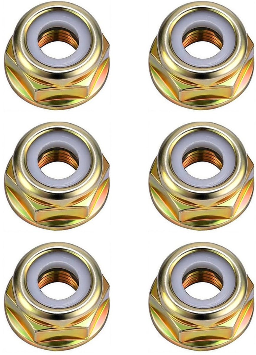 linkse schroefdraadmoer (6 stuks)