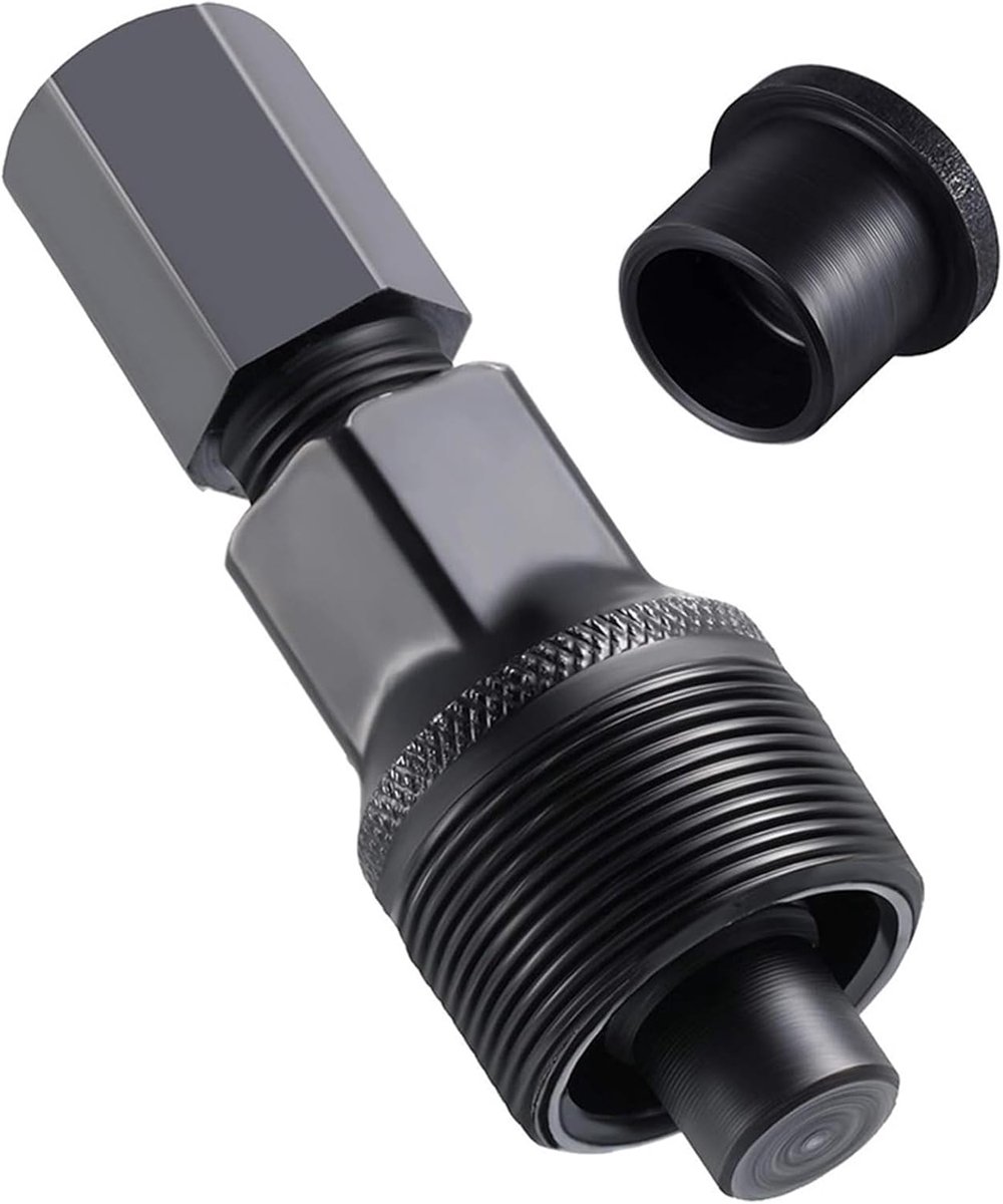 Cranktrekker voor fiets, fiets cranktrekker, trapaslagers, trekker, compact, crankstel gereedschap, crankarm trekken, voor bicycle, pedaal, schroefdraad, crank onderhoud remover (zwart)