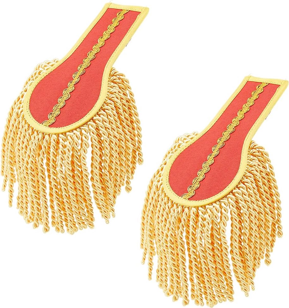 2 stuks rode Cosplay Ringmaster schouder kwastje Uniform Fringe Epaulet schouder Broche Pin voor mannen en vrouwen Cosplay Carnaval