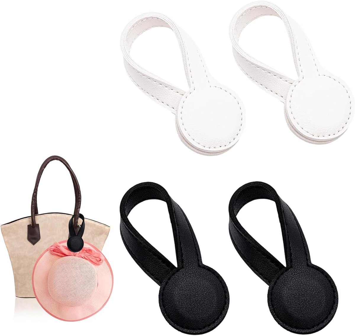 4 stuks magneetclips voor kinderwagen, magnetische sluitclip, draagbare magneetclips, voor handtas, rugzak, bagage en hoedclip, reizen en outdoor-activiteiten