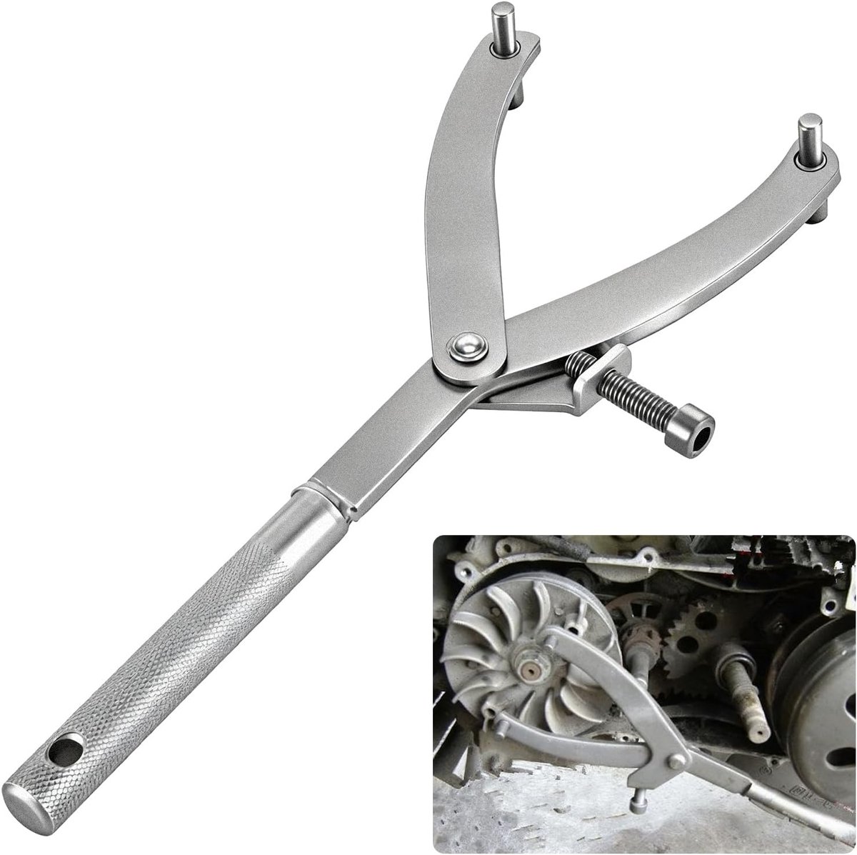koppeling, vliegwiel, variomatic, blokkeergereedschap, motoraccessoires, blokkeergereedschap, koppeling, sleutel, gereedschap, 295 mm, blokkeergereedschap, variomatic
