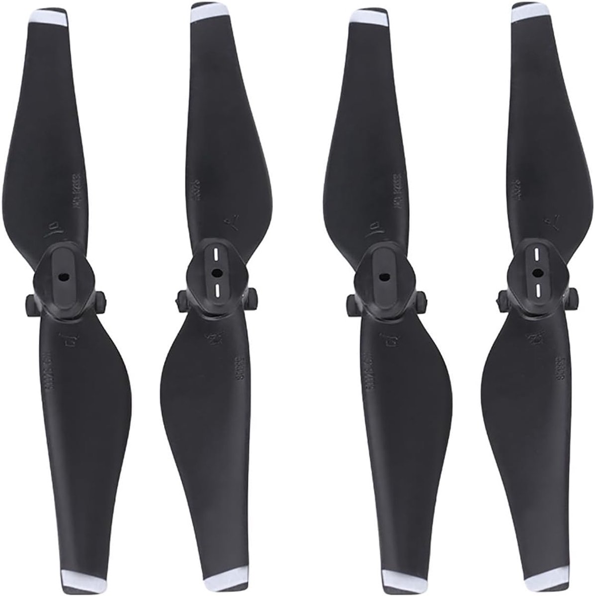 Veiyi 2 paar drone-propellers, 5,3 inch CW CCW snelwissel vouwpropeller, drone-accessoires, compatibel met Mavic Air (wit)