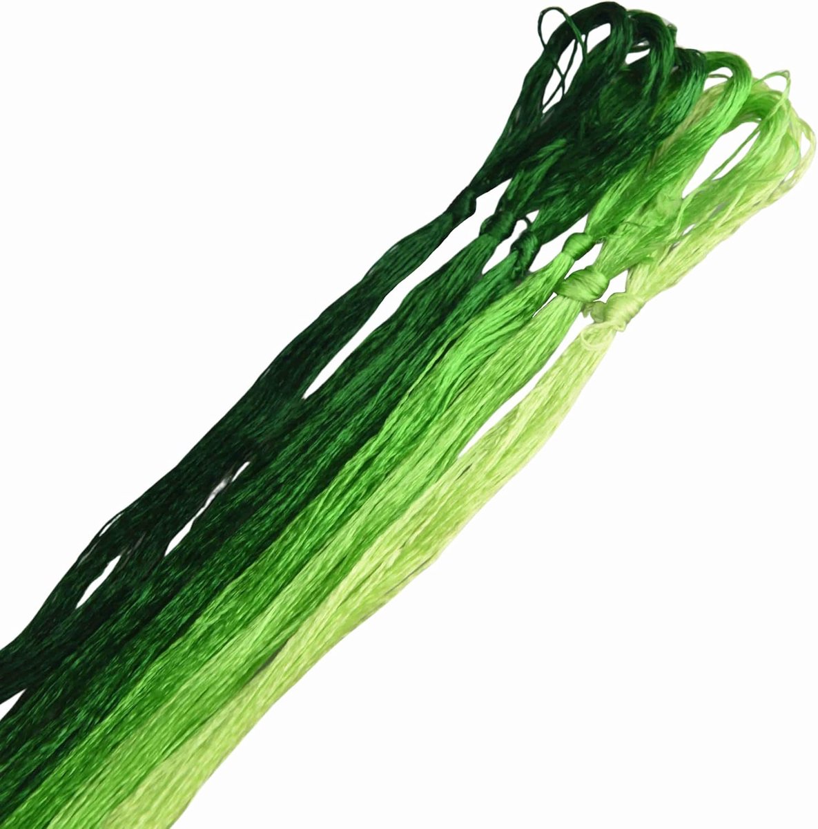 6 Kleuren Zijdedraad van 100% Moerbeizijde – 22 m per Kleur, Handgeverfd Borduurgaren voor Fijne Handwerken, Kruissteek & DIY (01)